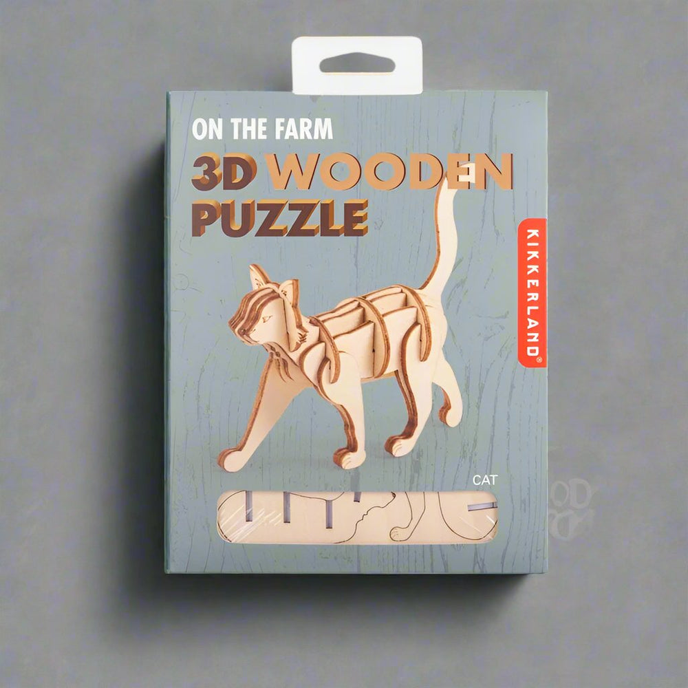 Cat 3D Wooden Puzzle