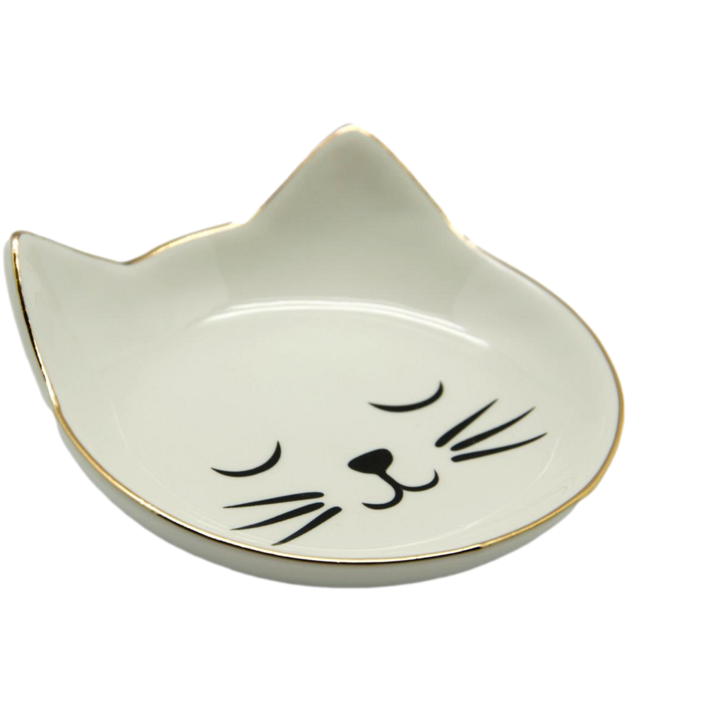 Pink Cat Face Trinket Dish