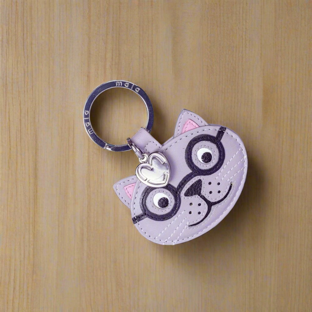 Mala Leather Harry The Cat Keyring