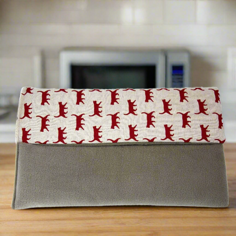 Microwavable Red Cat Wheat Bag