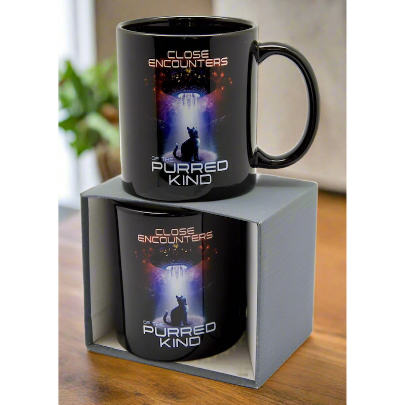 Close Encounters of the Purred Kind Black Mug