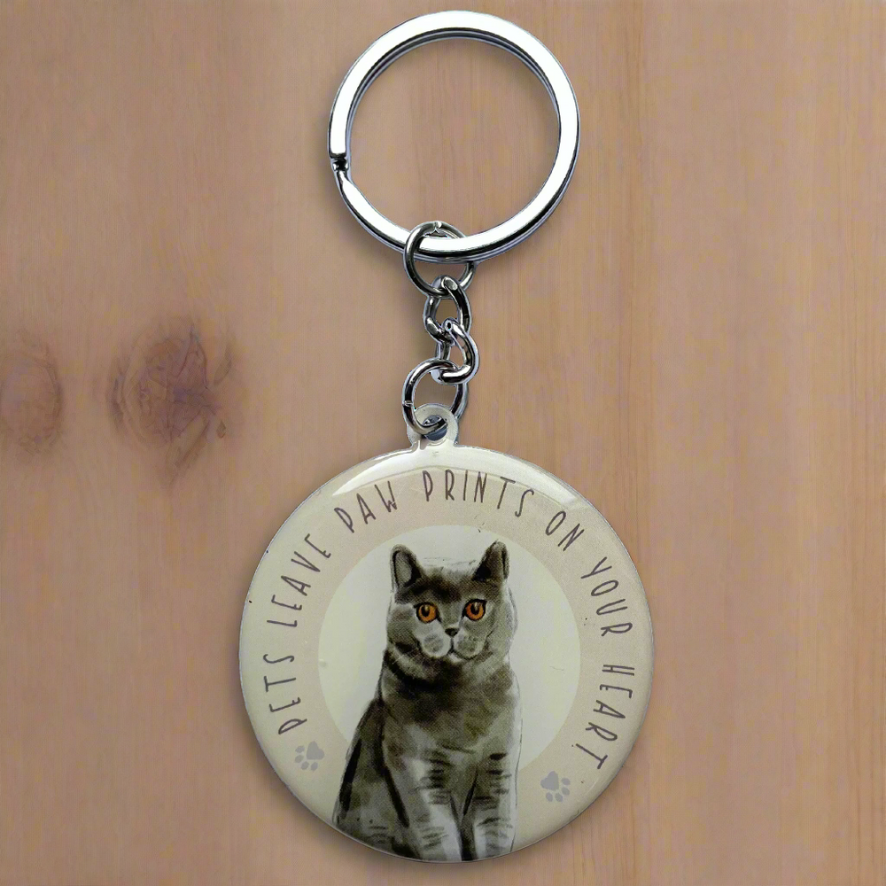 Best of Breed Keyring - Grey Cat