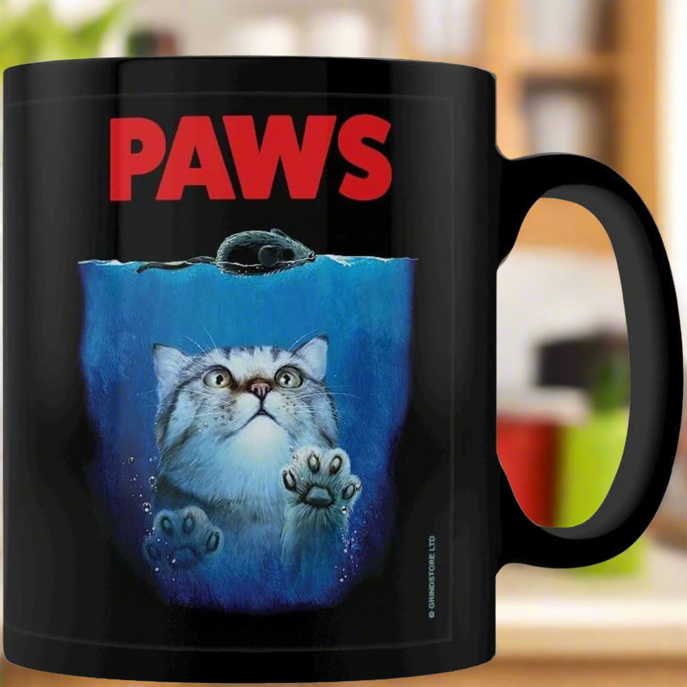 PAWS Black Mug