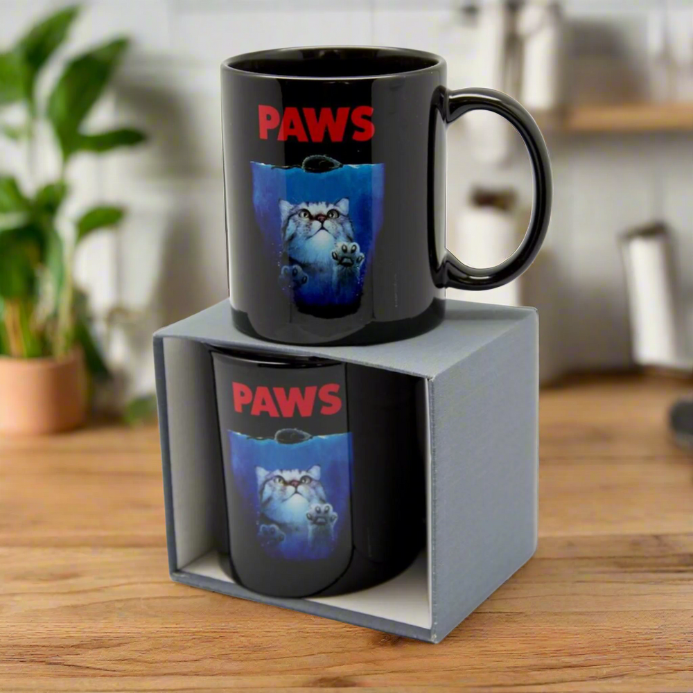 PAWS Black Mug