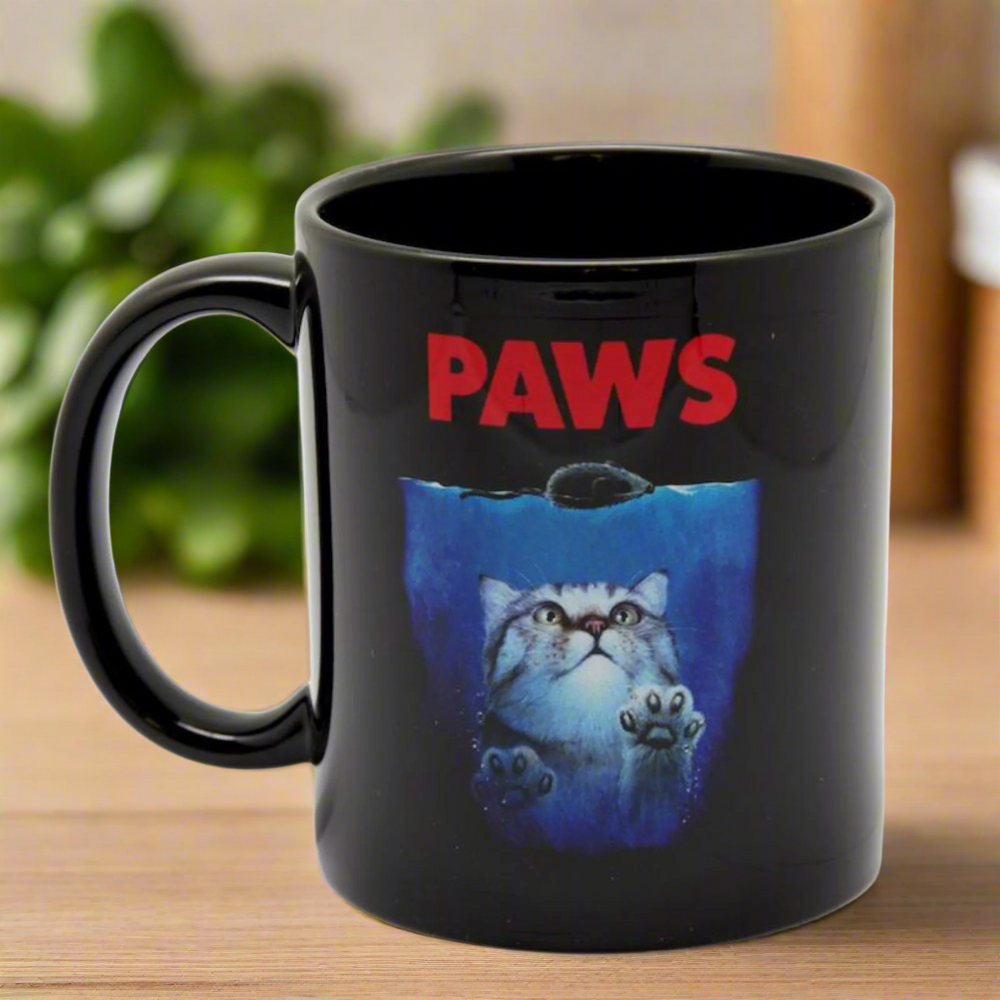 PAWS Black Mug