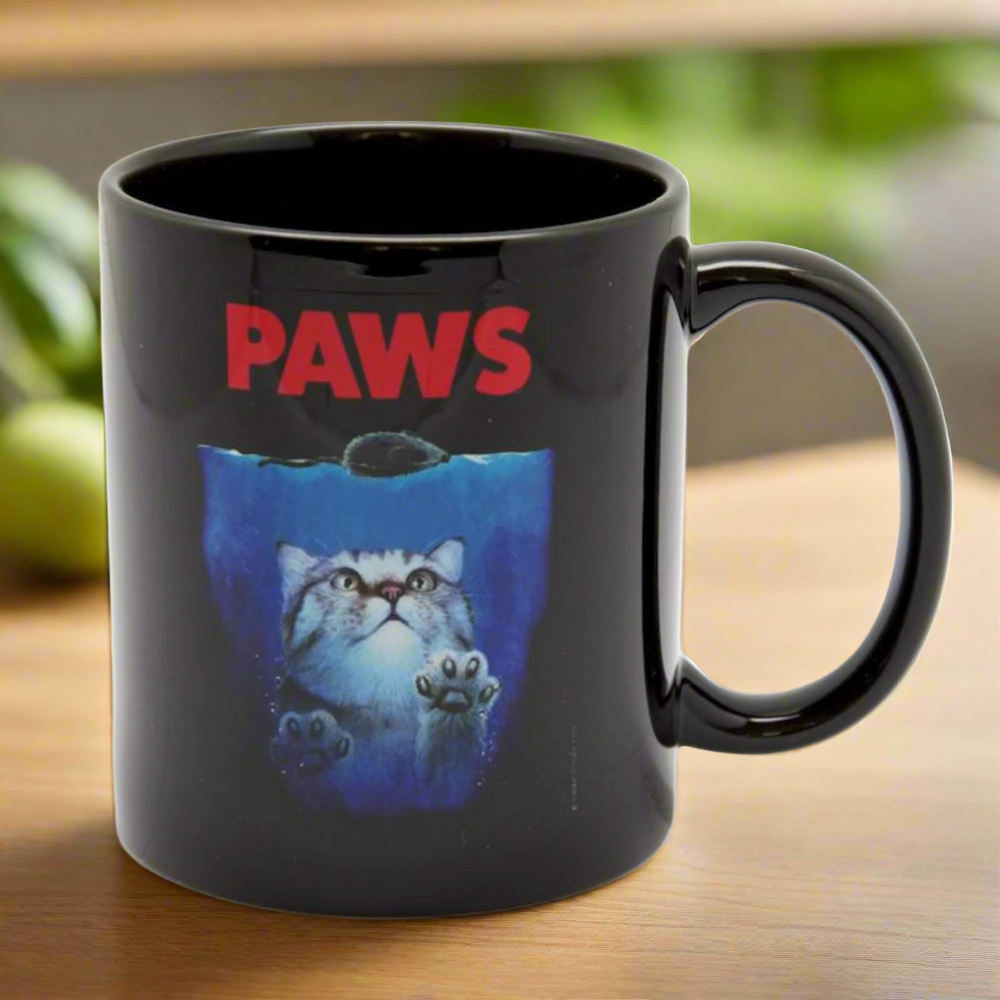 PAWS Black Mug