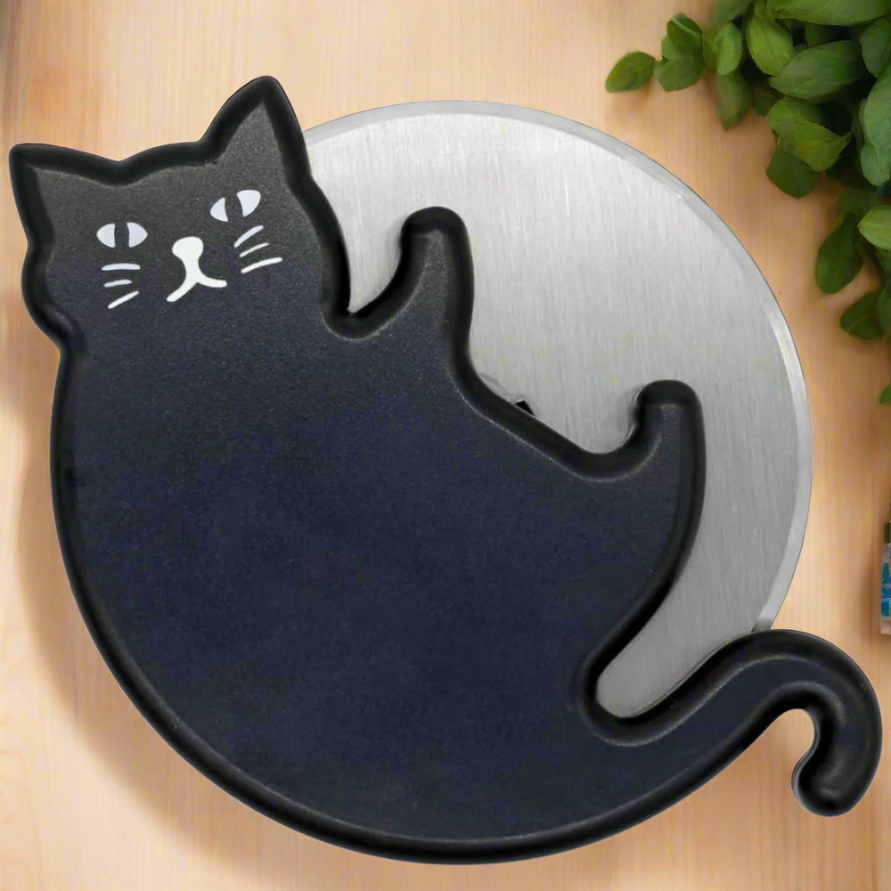 Black Cat Shaped Pizza Cutter