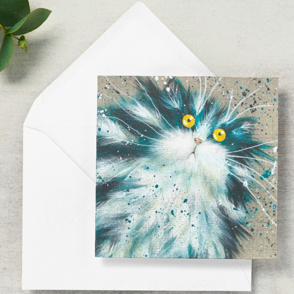 'Humbug' Cat Greeting Card