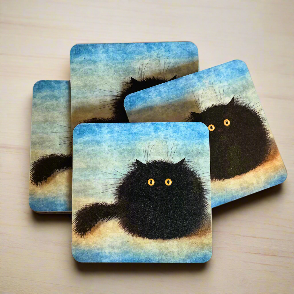 Oreo Black Cat Coasters