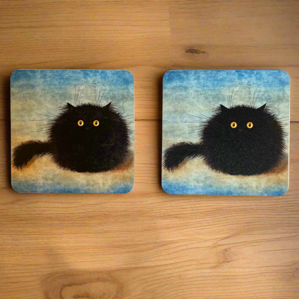 Oreo Black Cat Coasters