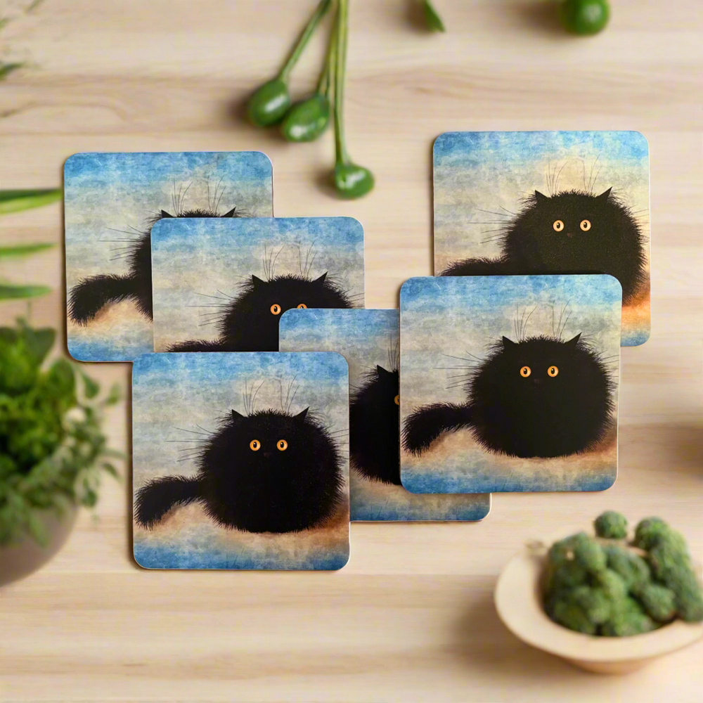 Oreo Black Cat Coasters