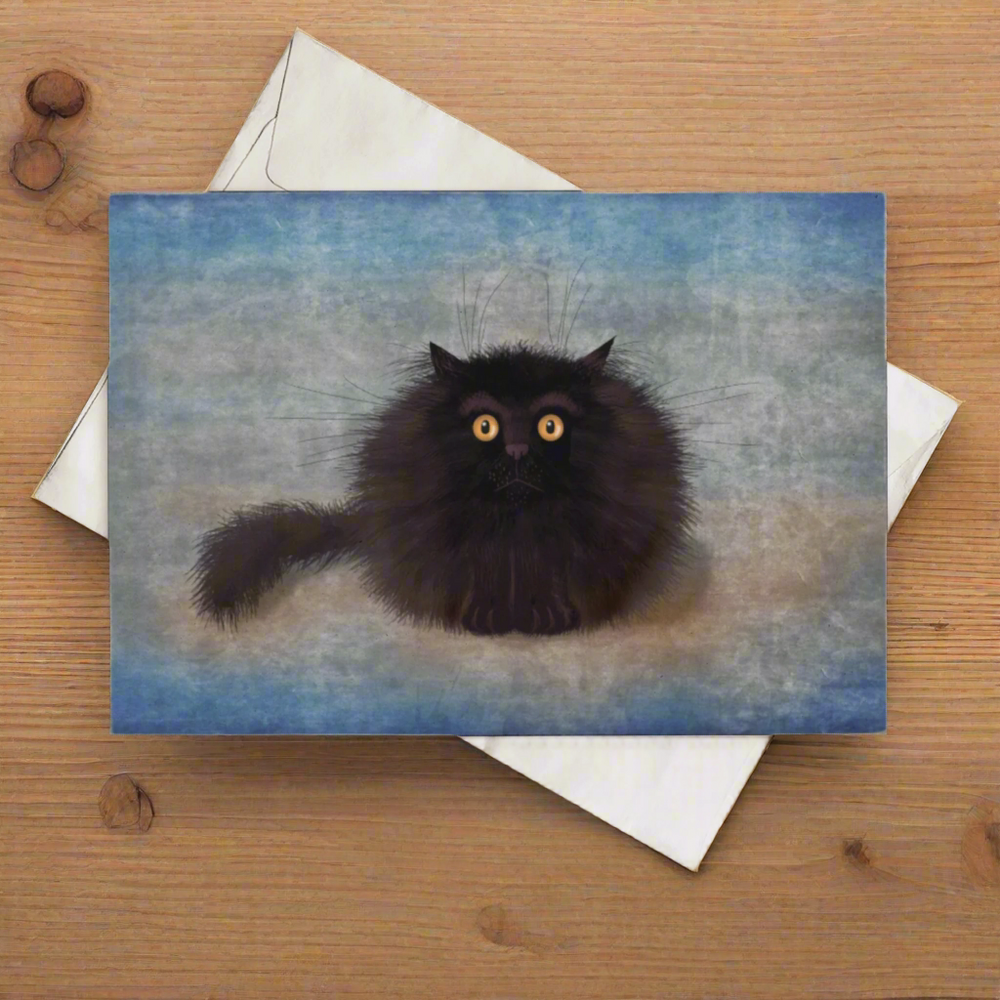 OREO - Cute Black Cat Greeting Card