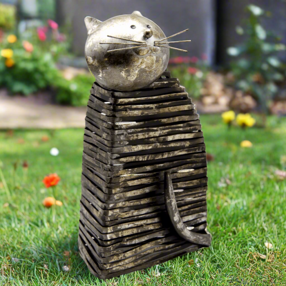 High Quality Metal Cat Statue Sitting