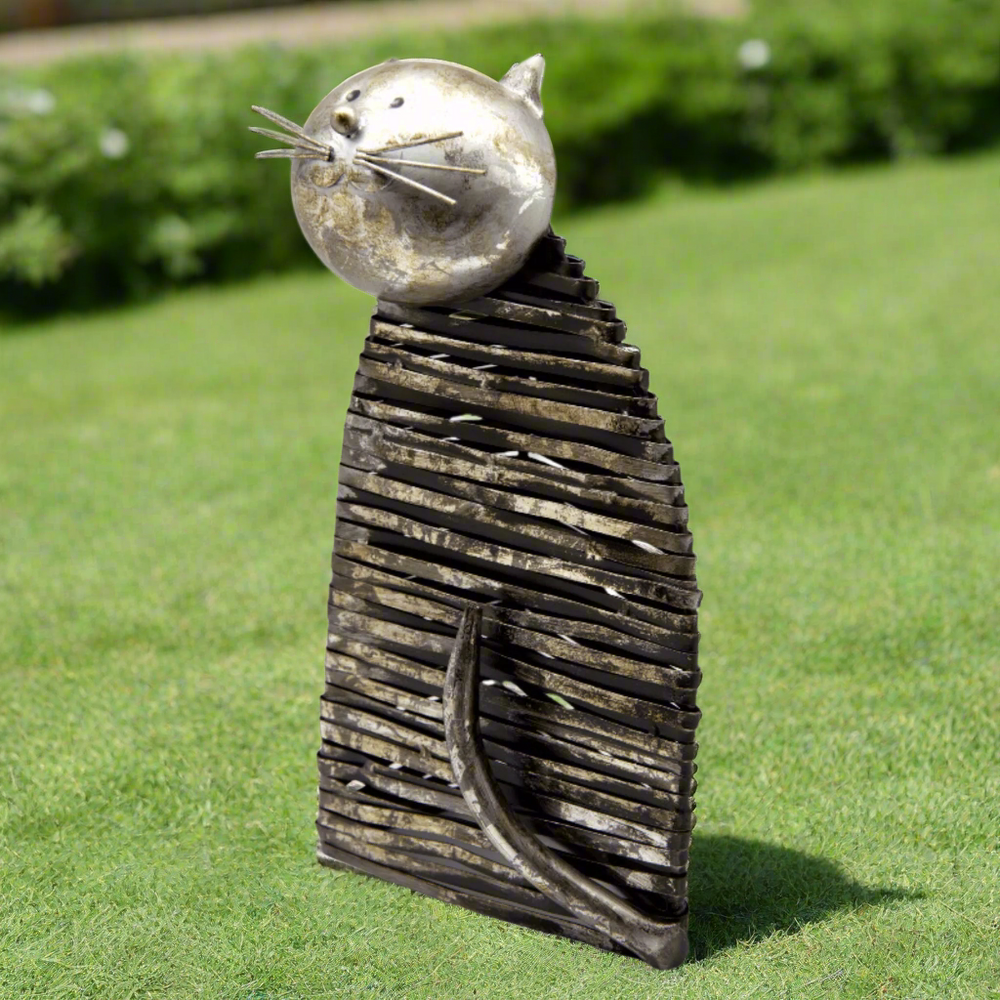 High Quality Metal Cat Statue Sitting