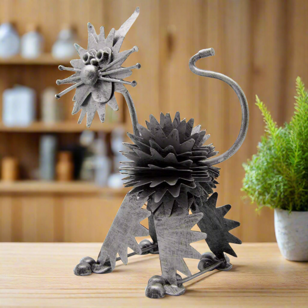 Nuts & Bolts Metal Cat Ornament