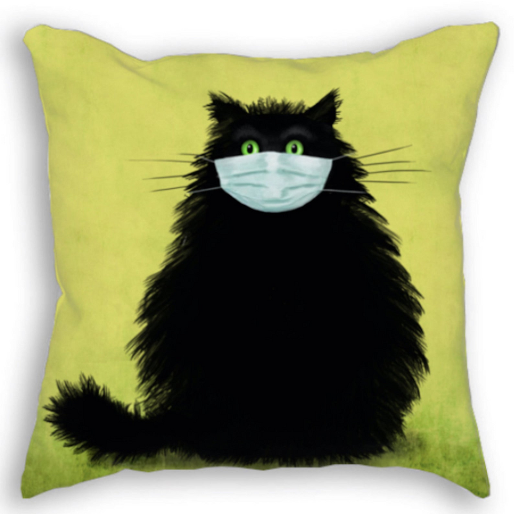 The Masketeer Cat Soft Feel Cushion