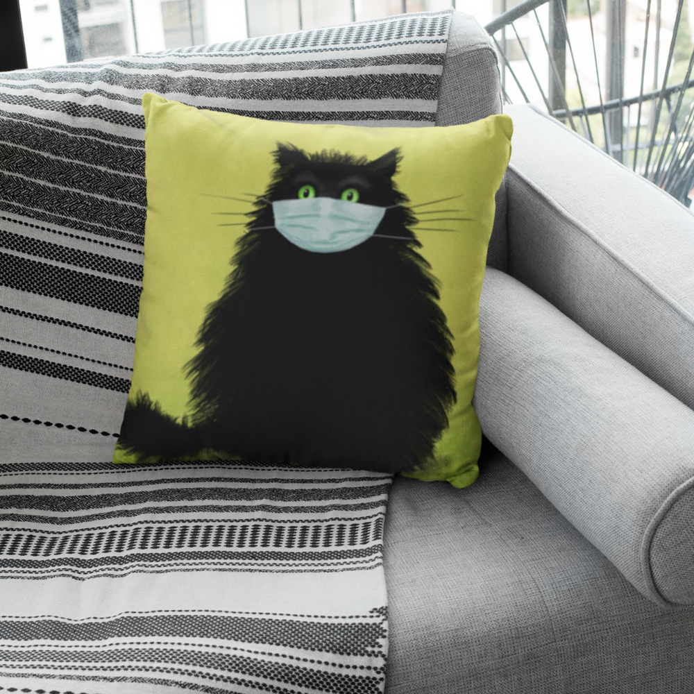 The Masketeer Cat Soft Feel Cushion