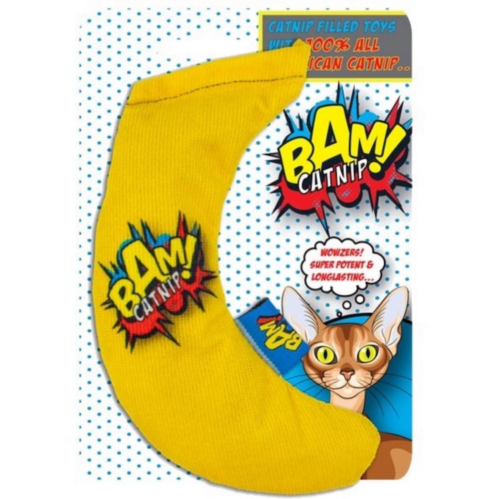 BAM® Banana, Cigar and Carrot Catnip Toys, Bundle of Fun Gift Set for the Cats