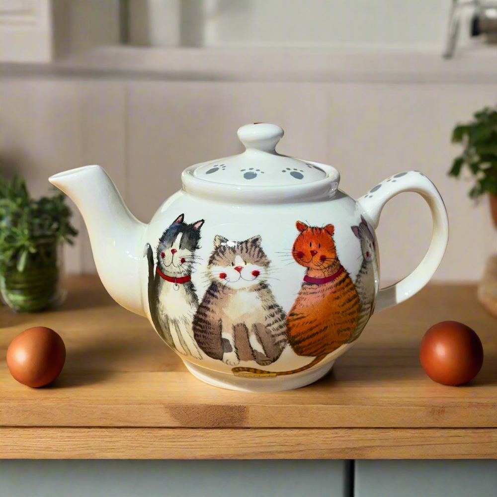 Alex Clark Marvellous Moggies Tea for One Teapot