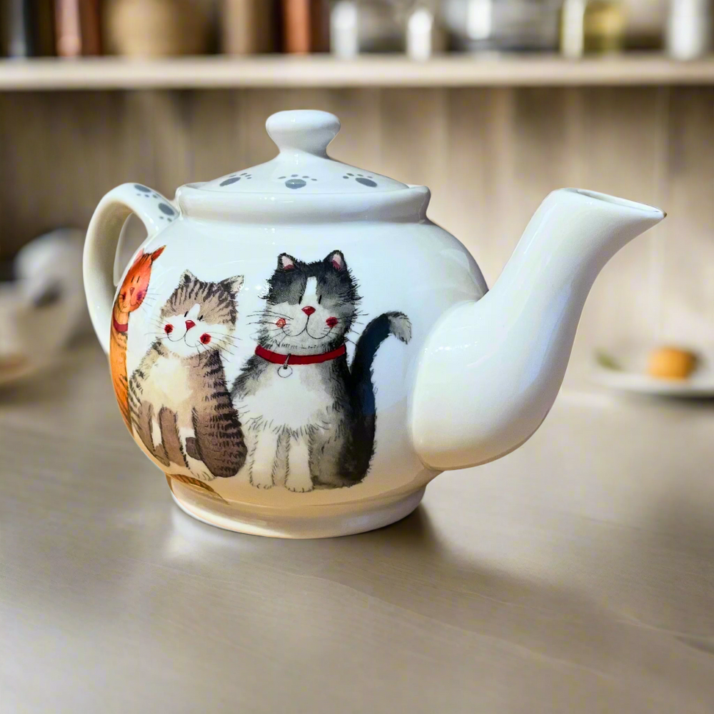 Alex Clark Marvellous Moggies Tea for One Teapot