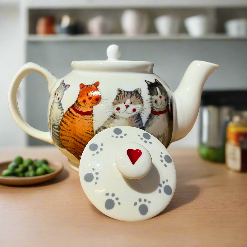 Alex Clark Marvellous Moggies Tea for One Teapot