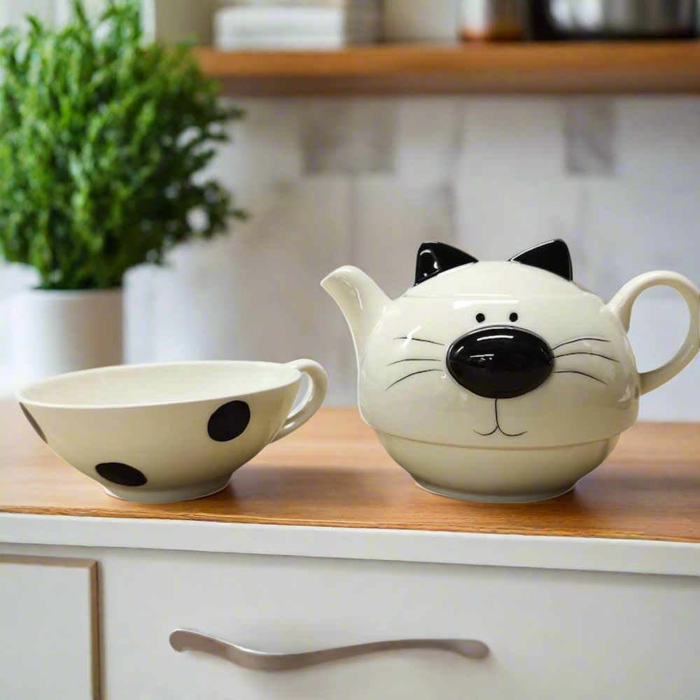 All in One Teapot and Cup Set