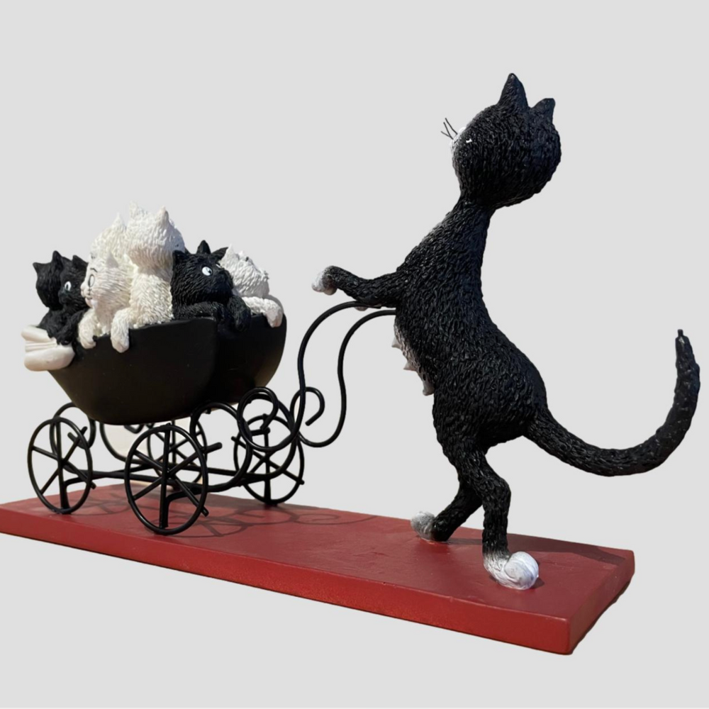 Dubout - The Pram Cat Figurine