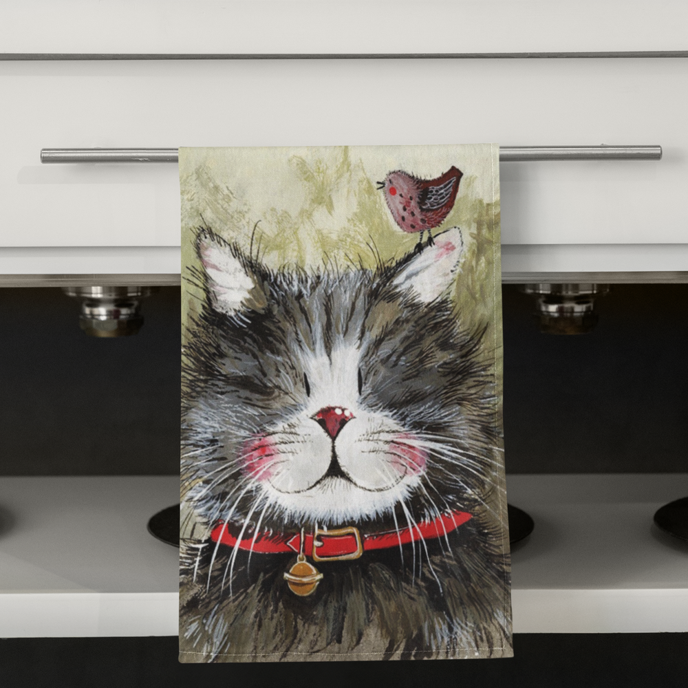 Klaus Cat Tea Towel