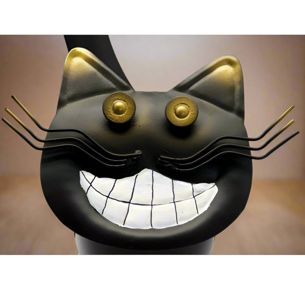 Chester the Cheshire Metal Bobbin Cat Ornament