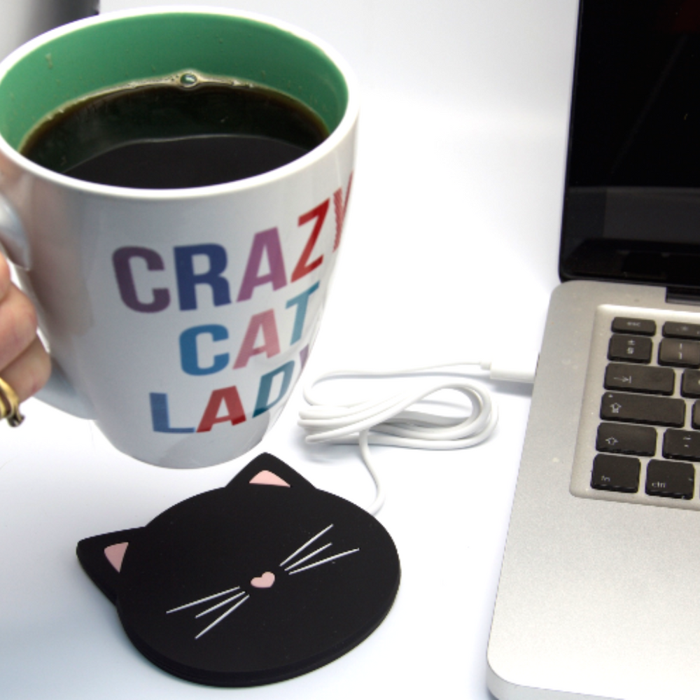 Black Cat USB Mug Warmer