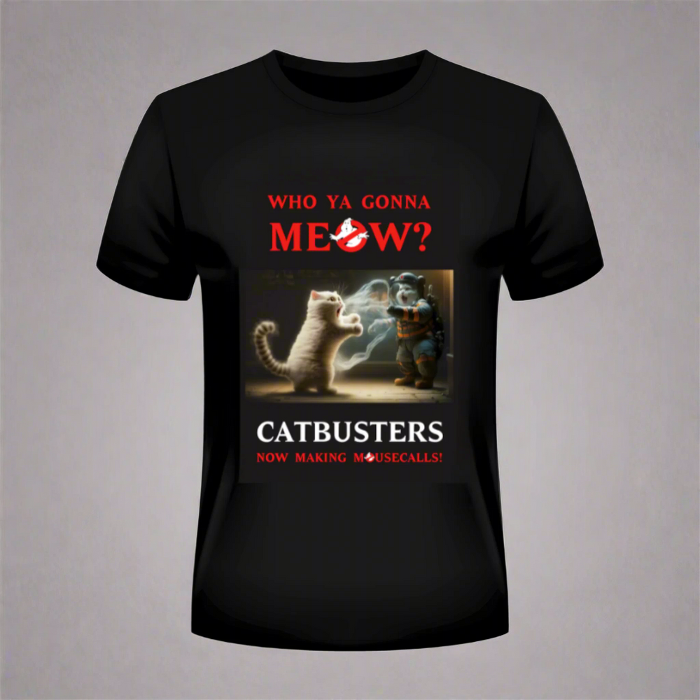 Catbusters Heavyweight Unisex Crewneck T-shirt