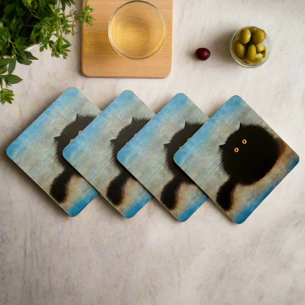 Oreo Black Cat Coasters