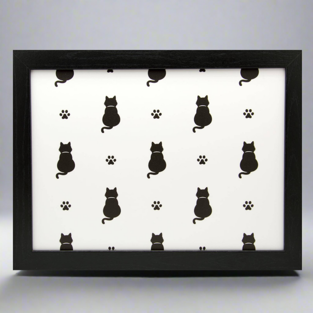 Kitten Paw Black Cat Lap Tray by Fabulous Felines