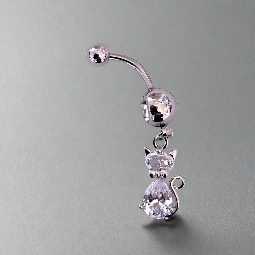 Diamante on sale belly bar