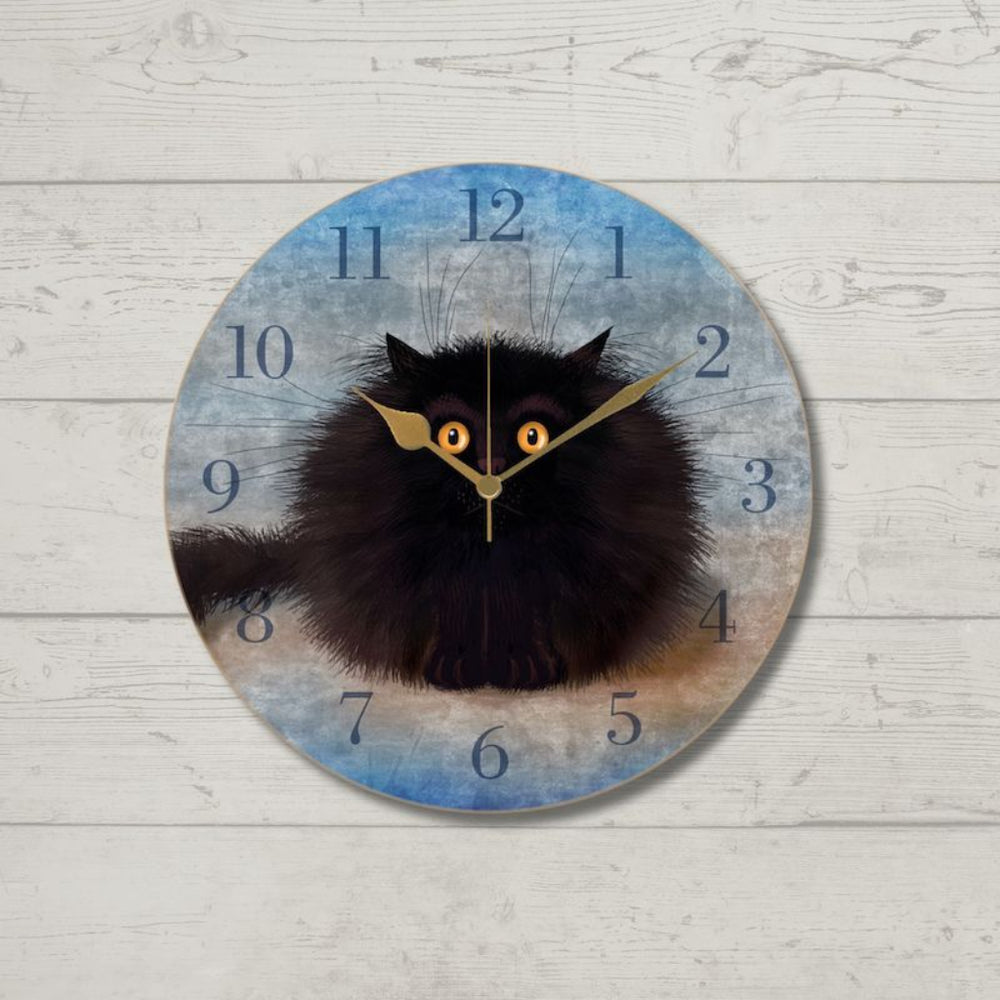 Oreo Black Cat Clock