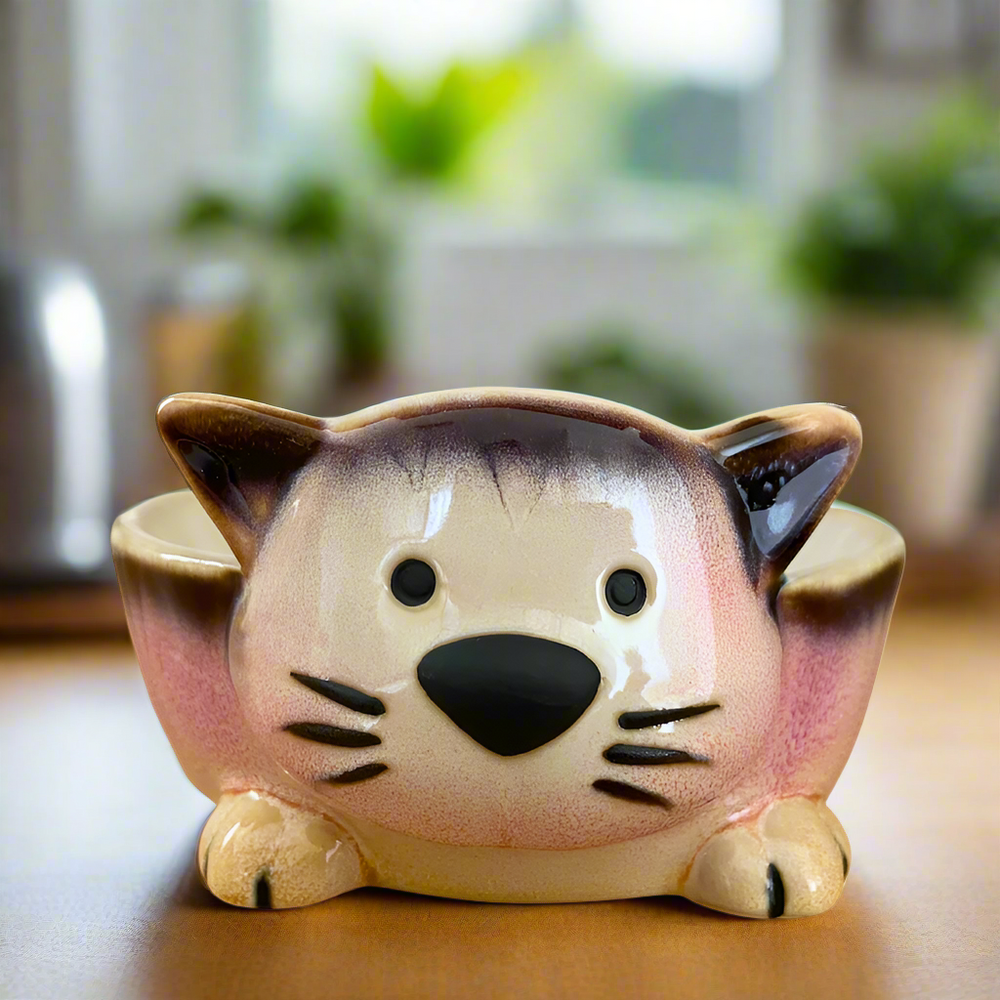 Faithful Friends Cat Shaped Food Bowl