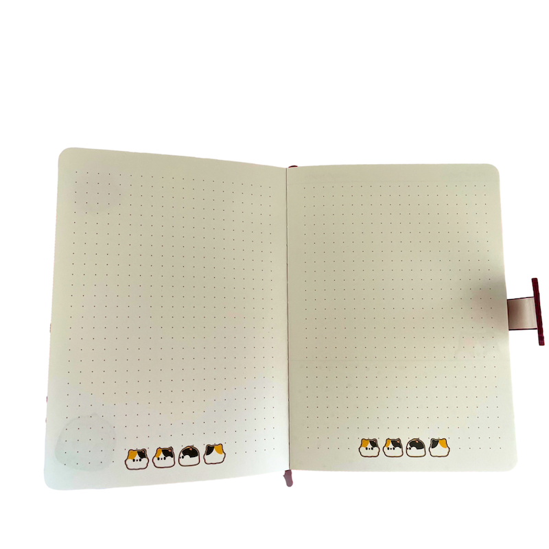 Ginza Button Notebook Tiny-K Cat B6 Yellow