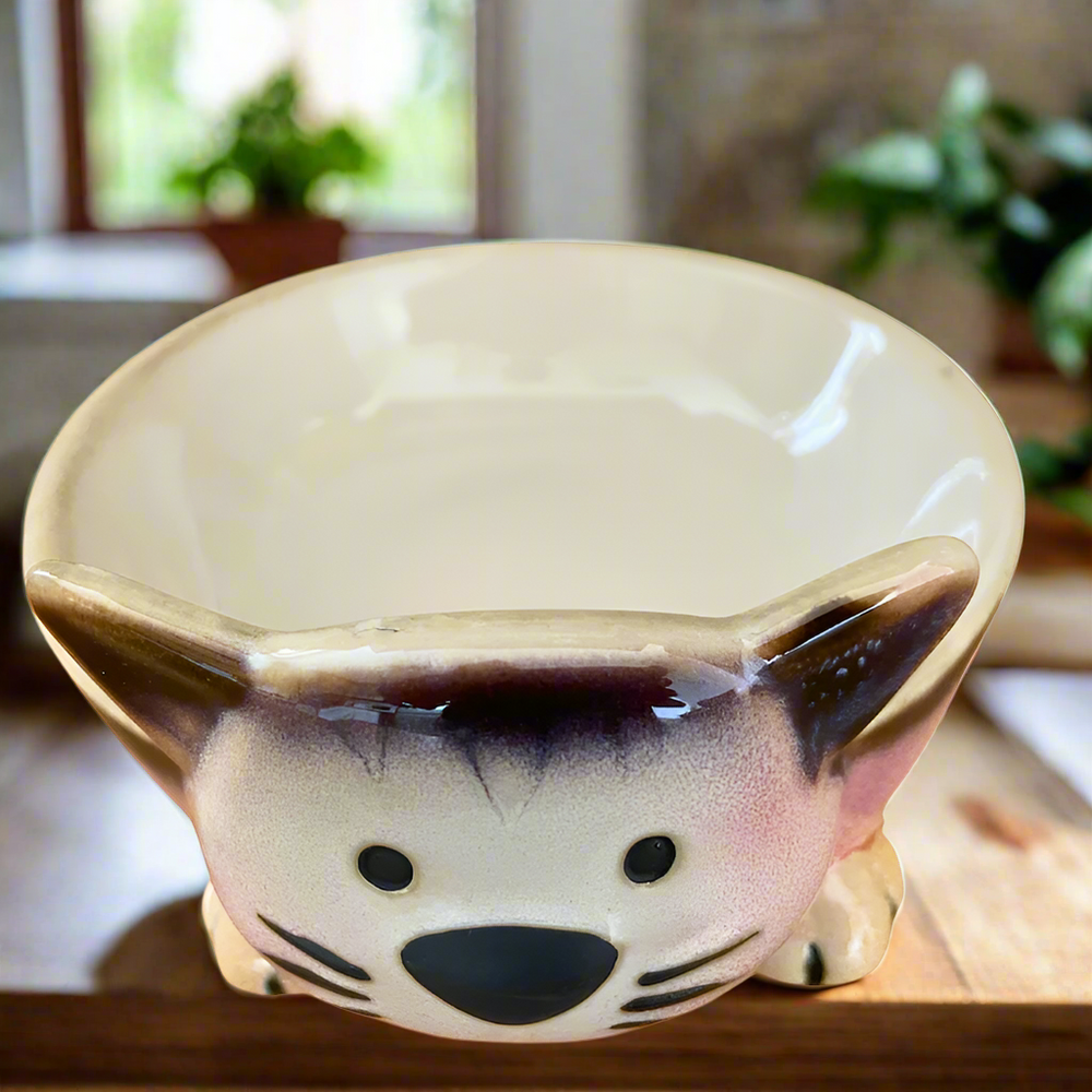 Faithful Friends Cat Shaped Food Bowl