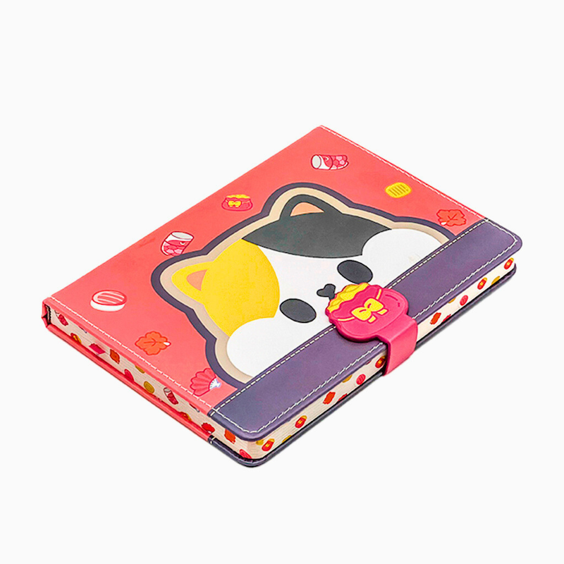 Ginza Button Notebook Tiny-K Cat B6 Yellow