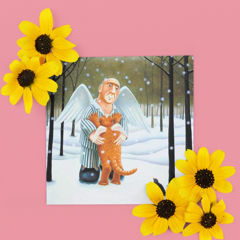 'Hello Again' Cat Greeting Card