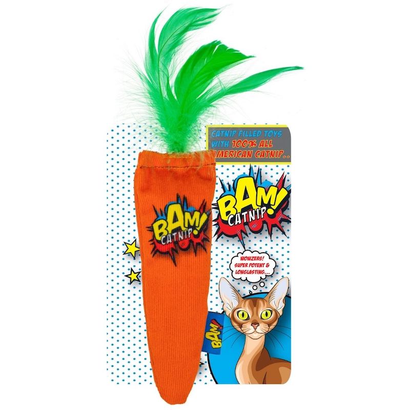 BAM® Banana, Cigar and Carrot Catnip Toys, Bundle of Fun Gift Set for the Cats