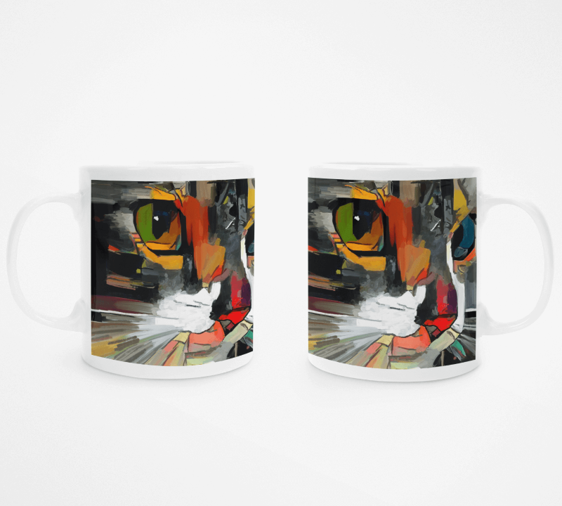 Hero Cat Mug and Matching Card - Gift Set