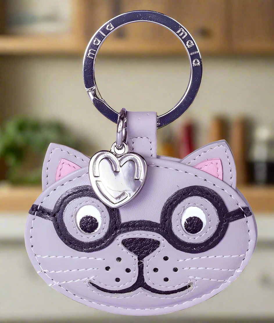 Mala Leather Harry The Cat Keyring