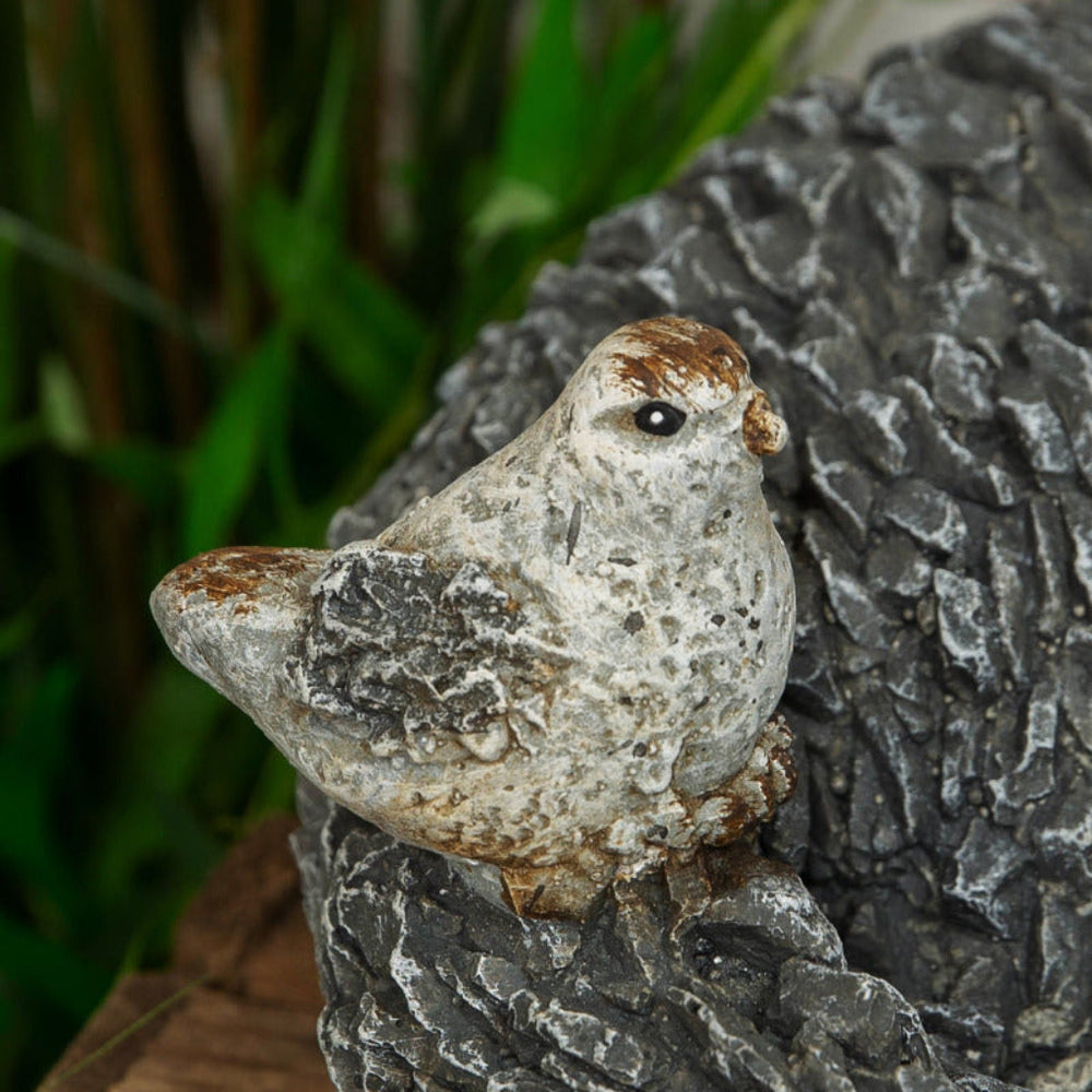 Stone Effect Cat Design Bird Feeder