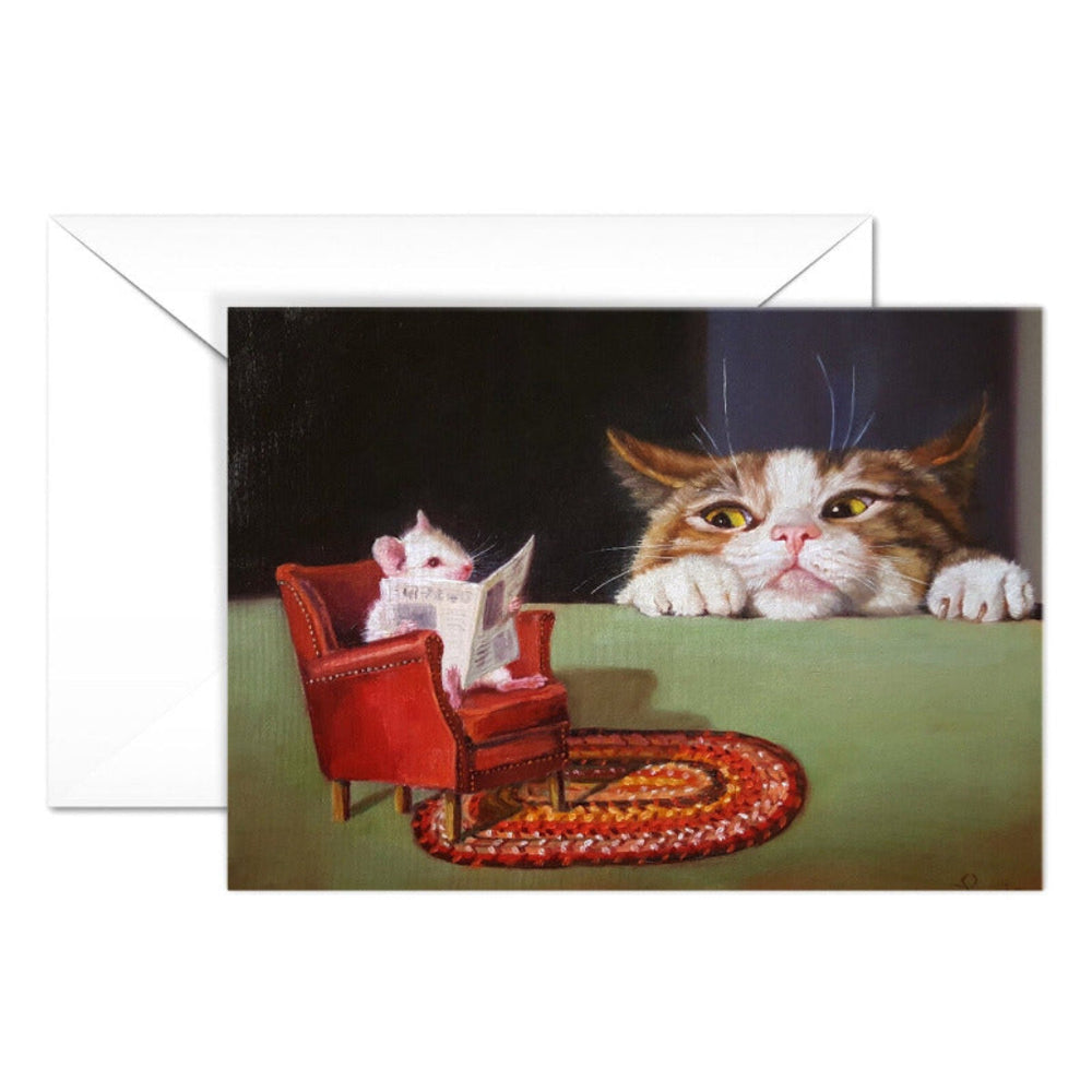 Just Looking by Lucia Heffernan Cat Greeting Card