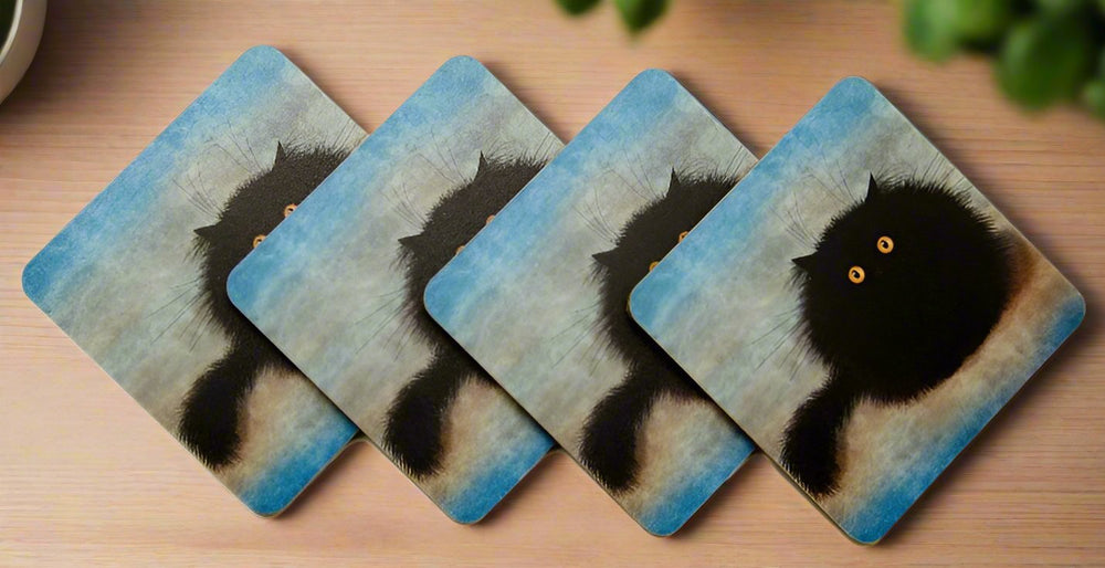 Oreo Black Cat Coasters