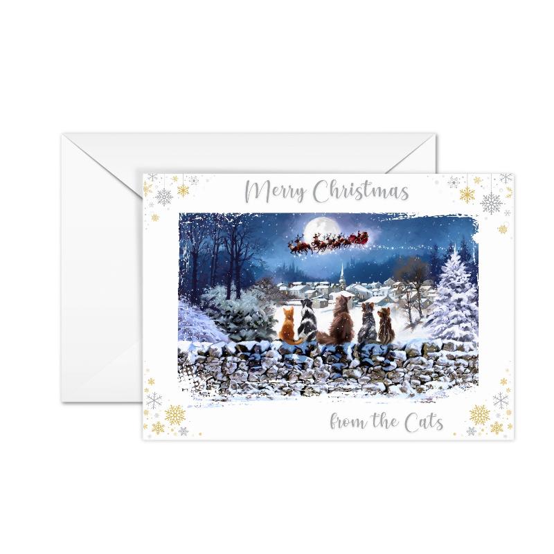 Richard Macneil From the Cats Christmas Cats Greeting Card