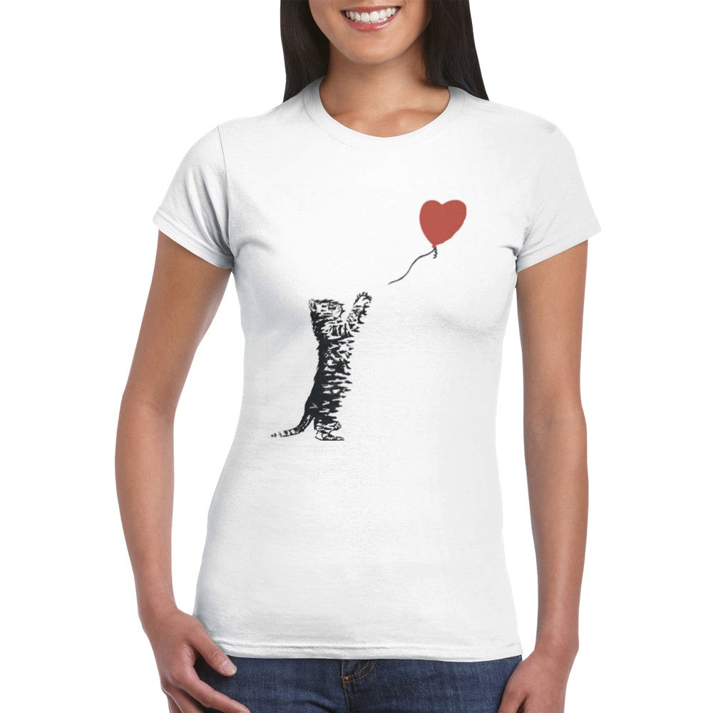 banksy girl balloon shirt